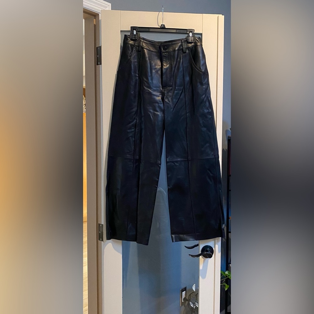 ANTONIO MELANI Black Wide Leg Pants